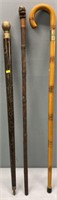 Walking Sticks & Sword Cane Lot