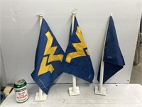Mini car West Virginia flags