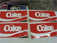 4 Enjoy Coke Decals, 12" x 6"