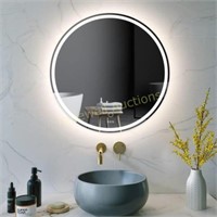 24 Inch LED Bathroom Vanity Mirror  60x60 cm