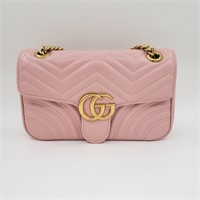 Gucci Pink Purse handbag Golden chain