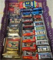 TRAY OF NASCAR DIE CAST AND MINIATURE