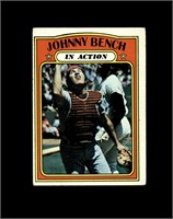 1972 Topps #434 Johnny Bench IA VG to VG-EX+