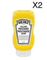 2 Pack Heinz Yellow Mustard BB 06/24 & 09/24