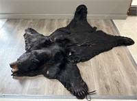 Large Black Bear Pelt Rug