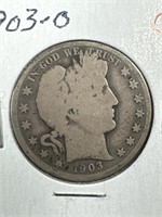 1903-O Silver Barber Half-Dollar
