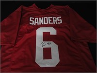 Trey Sanders signed football jersey COA