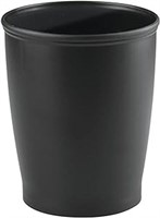 iDesign Kent Plastic Wastebasket, Small Round