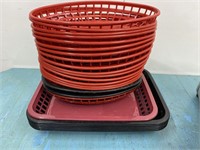 Qty Oval & Rectangular Serving Baskets