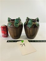 2pcs ceramic Frog Vases