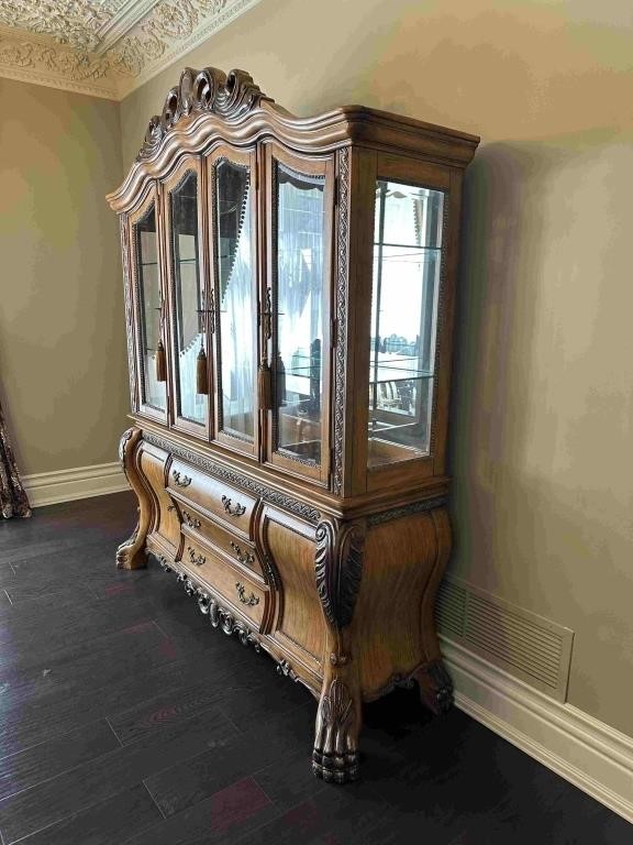Antique Style Large China Cabinet