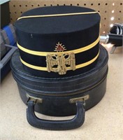 Ceremonial 32nd Degree Mason hat with box