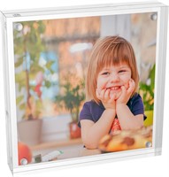 Clear Booth Photo Frame 5x5  Perspex Square Pictur
