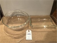 2 pc Pyrex (6'x10' & 10" bowl)