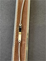 Sterling silver engravable bracelet