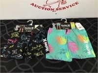 Hurley Youth 4 & 5/6 Pull On Swim Shorts NWT Lot