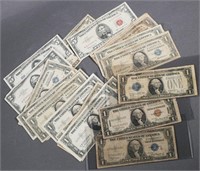 $40 IN SILVER CERTIFICATES, INCL UNCOMMON