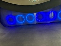 Decorator Ceiling Panels with Ring Lights Above