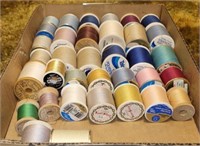 ASSTD THREAD SPOOLS #4, MULTI COLOR, GOLD METALLIC