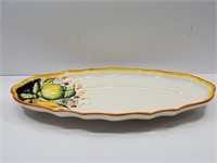 Signed by Artist Oval Bowl 17" long x 9"