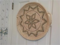 Woven flat basket