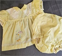 Cradle Togs Vintage 90s Newborn Dress