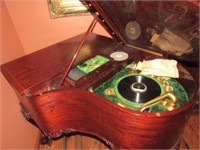 Columbia Piano Case Phonograph with Florentine