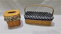 2 longaberger baskets