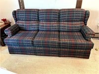 Matching Plaid Couch & Love Seat