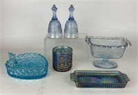 Assortment of Colored & Carnival Glass