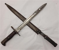 1902 US bayonet with belt loop attack, 18" overall