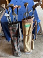 Vintage golf clubs