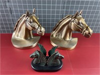PMC HORSE BOOKENDS & PEGASUS DISPLAY STAND
