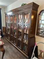 VERY VERY H END LIGHTED CURIO CHINA CABINET NOTE