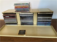 Lot of CDs & Vintage Flip-Down Case Logic Case
