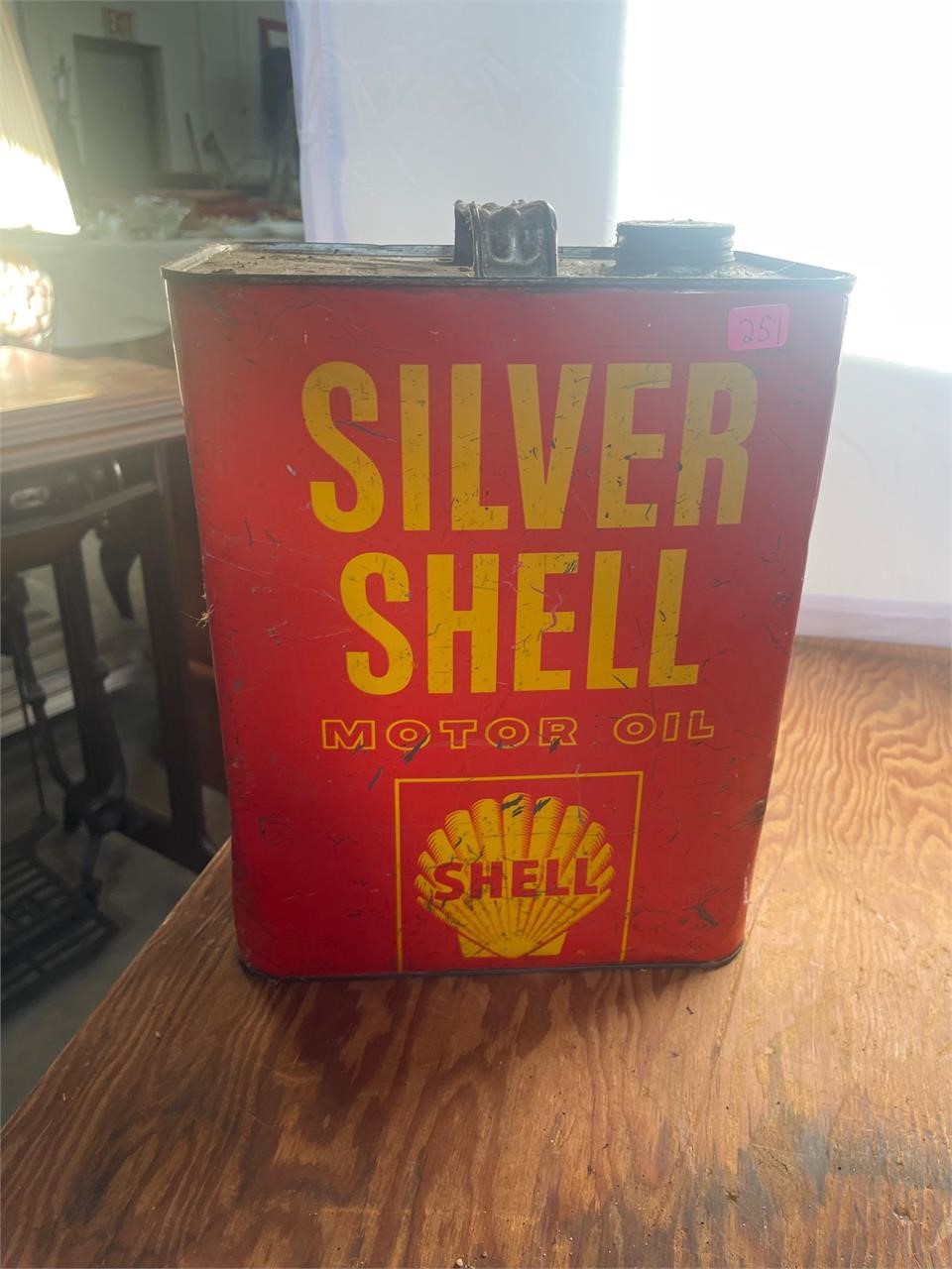 Silver Shell 2 Gallon Oil Can