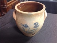 2 GALLON STONEWARE CROCK