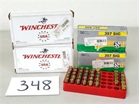 239 Rounds Winchester & S&B 357 Sig Ammo (No Ship)
