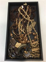 Vtg/Modern Wood Beaded Jewelry