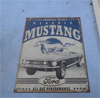 16" x13" Repro. Ford Mustang  Sign