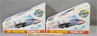 2 Jet Fighter "Tomcat" Tin Toy Airplanes