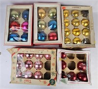 Vintage Glass Christmas Bulbs, Shiny Brite