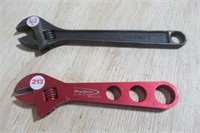 (2) Blue Point adjustable wrenches. Largest 10".