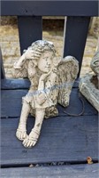 Plaster Angel Figure Porch/Garden Decor