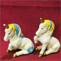 Ceramic Unicorns Salt & Pepper Shakers (Vintage)