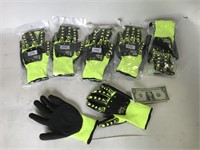 6 Pairs - OGRE Impact Work Gloves Size XL