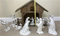 Boehm Spirit of Bethlehem 16 Figure Nativity-BOXES