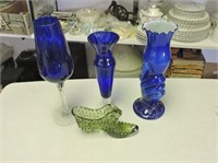 Art glass vase etc