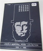 1959-1986 Lincoln Penny Book ALMOST FULL