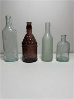 4 Vintage bottles